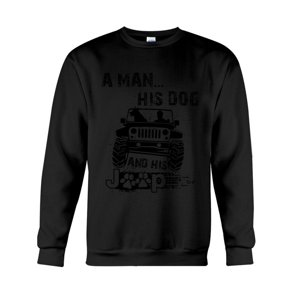A Man His Dog And His Jp - Car T-shirt and Hoodie 1121