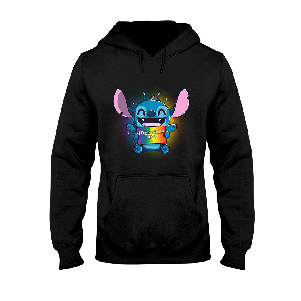 Free Ally Hugs - LGBT Support T-shirt and Hoodie