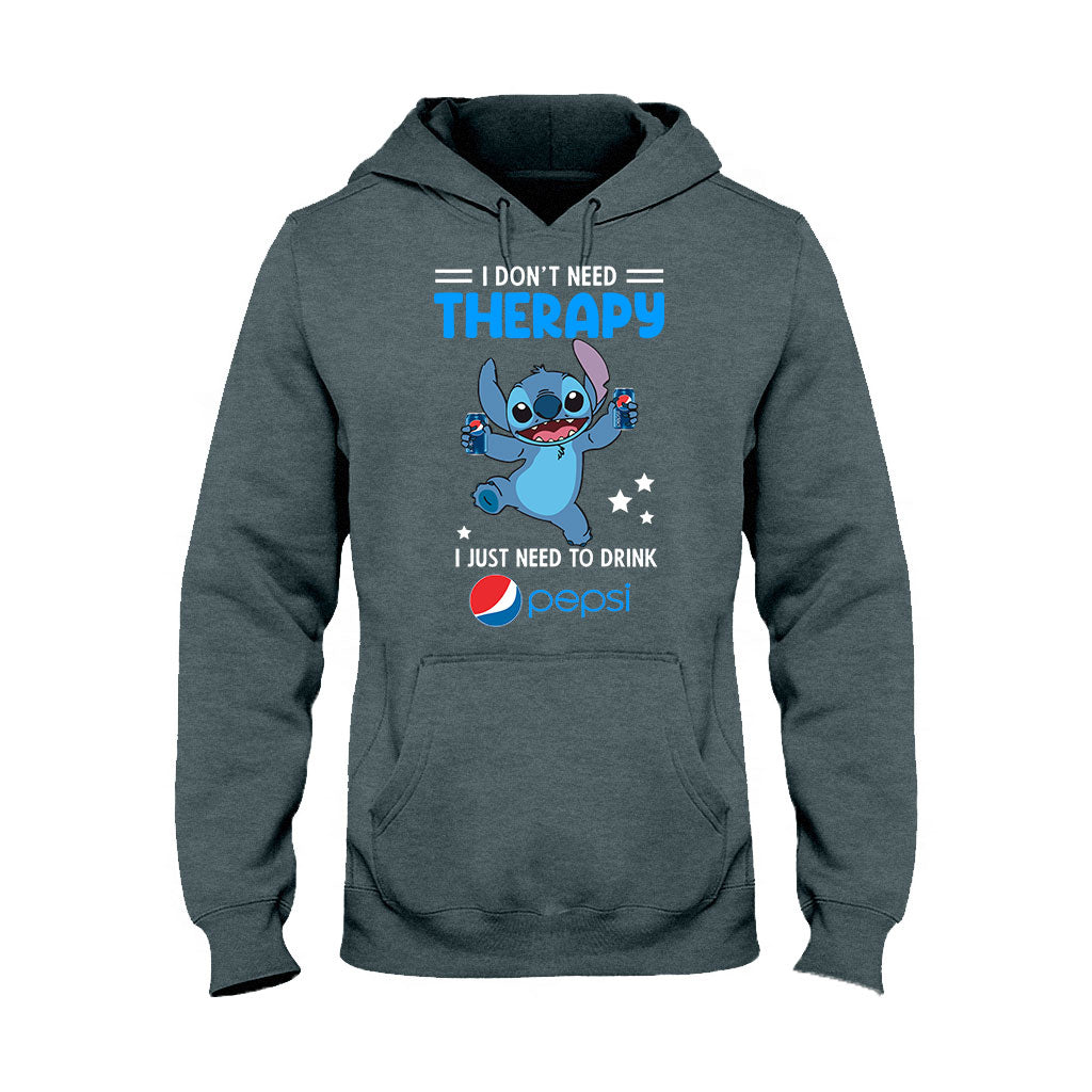 I Don't Need Therapy - Personalized Blue Soft Drink T-shirt and Hoodie