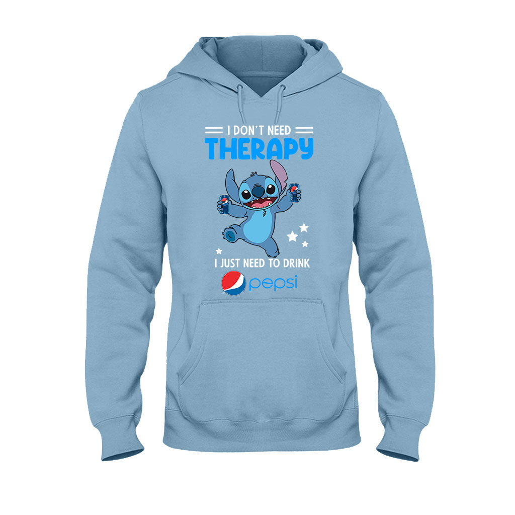 I Don't Need Therapy - Personalized Blue Soft Drink T-shirt and Hoodie