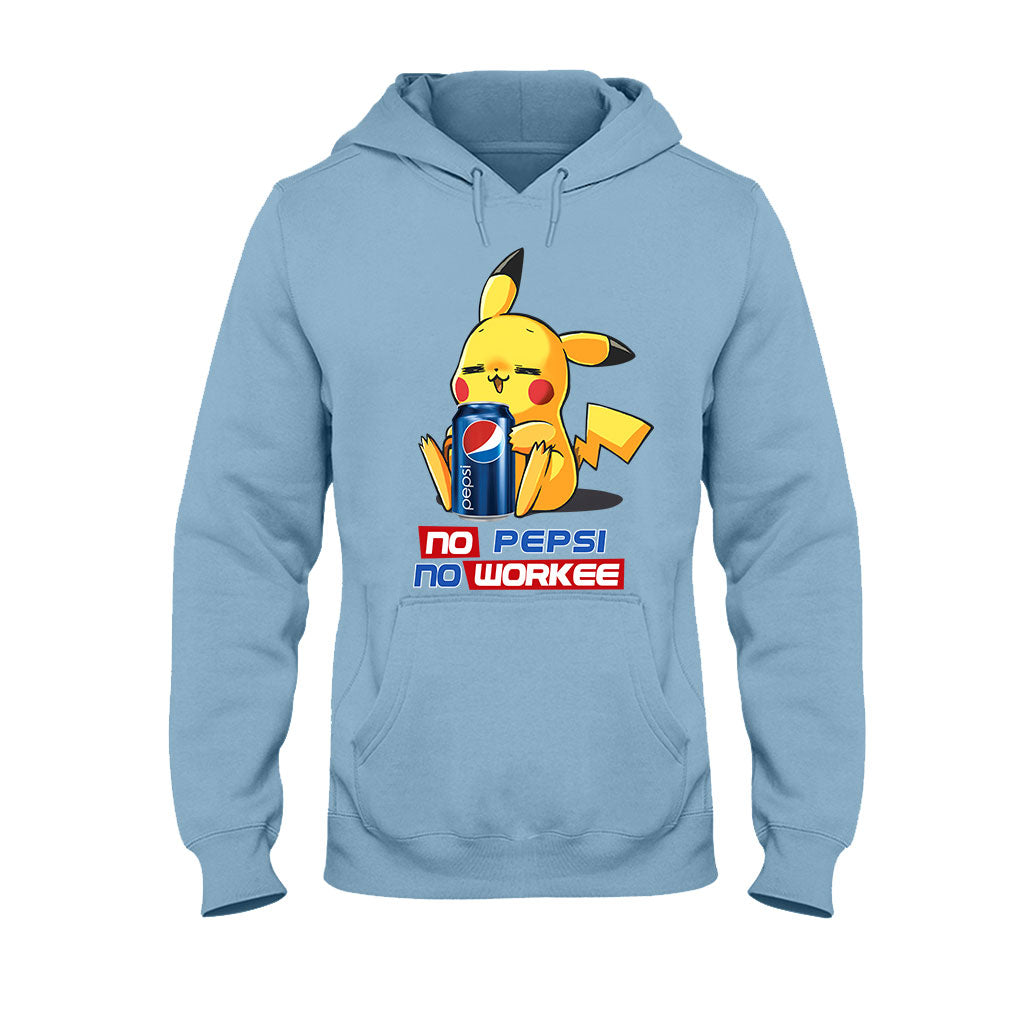 No Workee Blue Soft Drink T-shirt and Hoodie