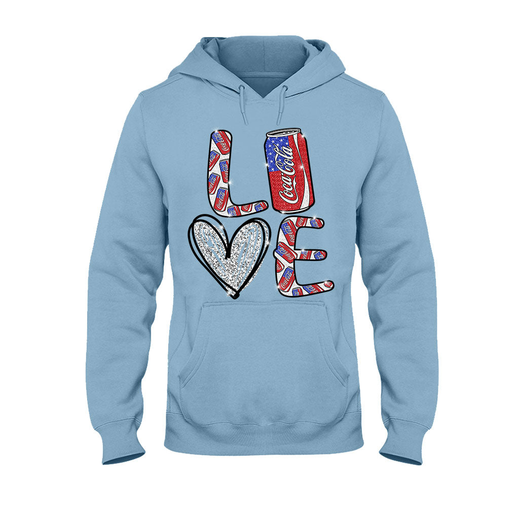 Love Summer Patriotic Carbonated Drink T-shirt and Hoodie