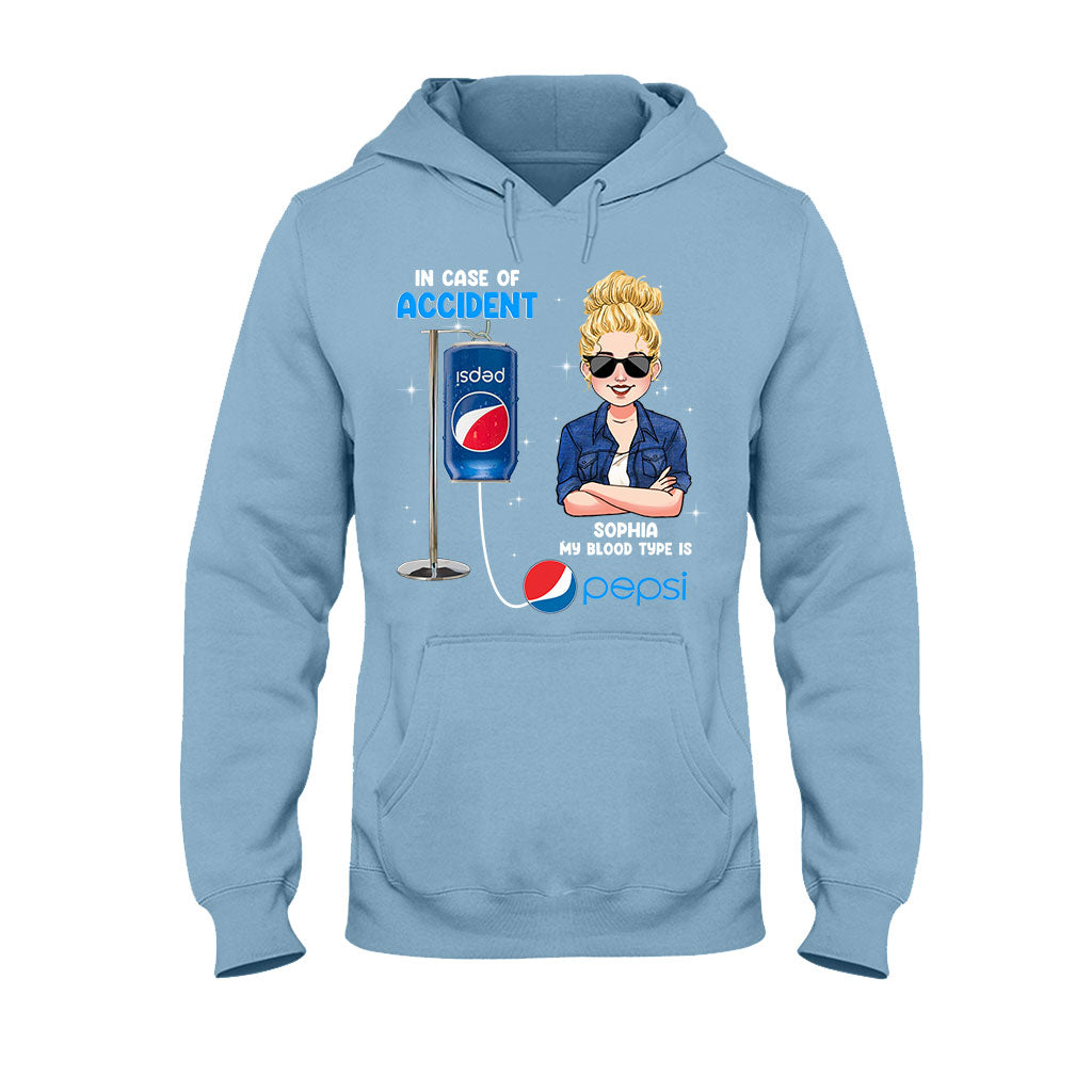 My Blood Type - Personalized Blue Soft Drink T-shirt and Hoodie