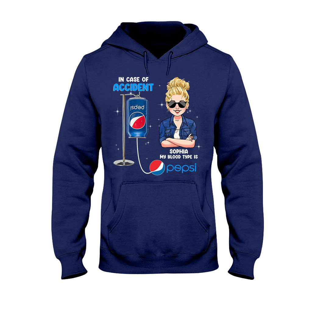 My Blood Type - Personalized Blue Soft Drink T-shirt and Hoodie