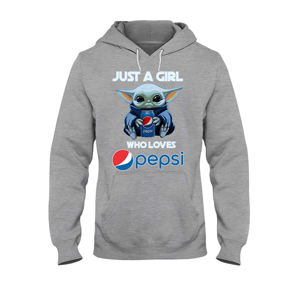 Just A Girl Who Loves - Blue Soft Drink T-shirt and Hoodie