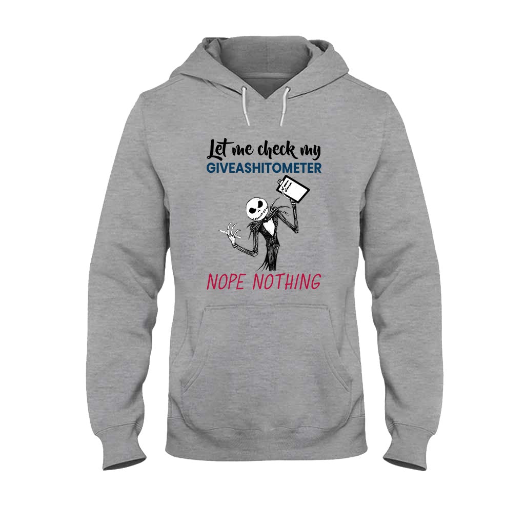Check My Giveashitometer Nightmare T-shirt and Hoodie 102021