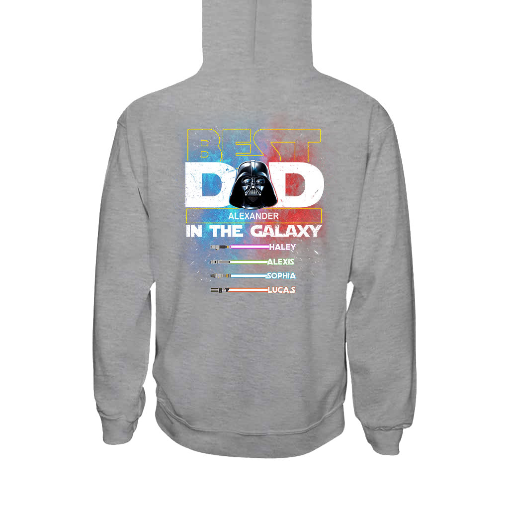 Best Dad In The Galaxy - Personalized The Force T-shirt and Hoodie