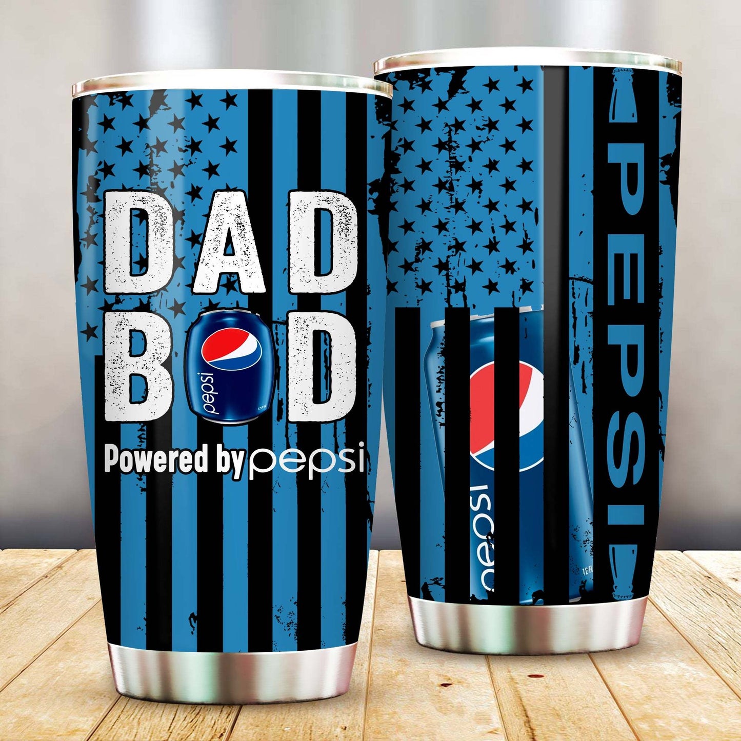 Dad Bob - Blue Soft Drink Tumbler 0323