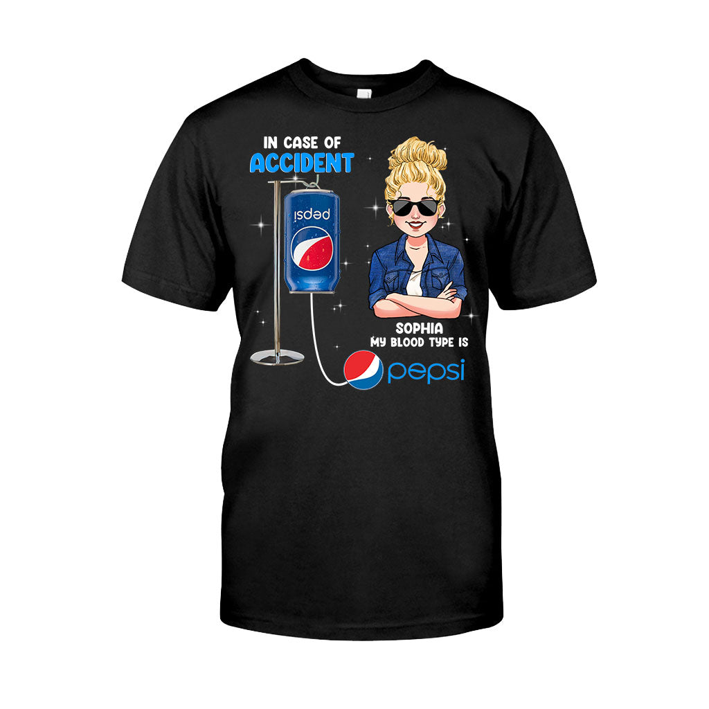 My Blood Type - Personalized Blue Soft Drink T-shirt and Hoodie