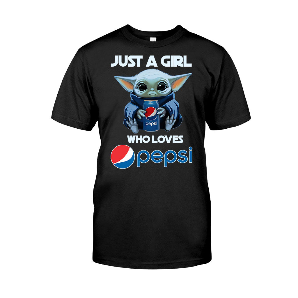 Just A Girl Who Loves - Blue Soft Drink T-shirt and Hoodie