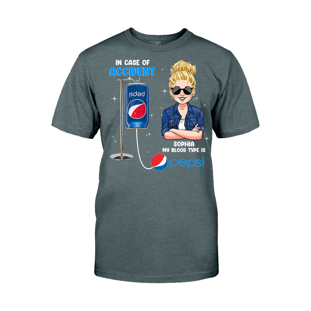 My Blood Type - Personalized Blue Soft Drink T-shirt and Hoodie