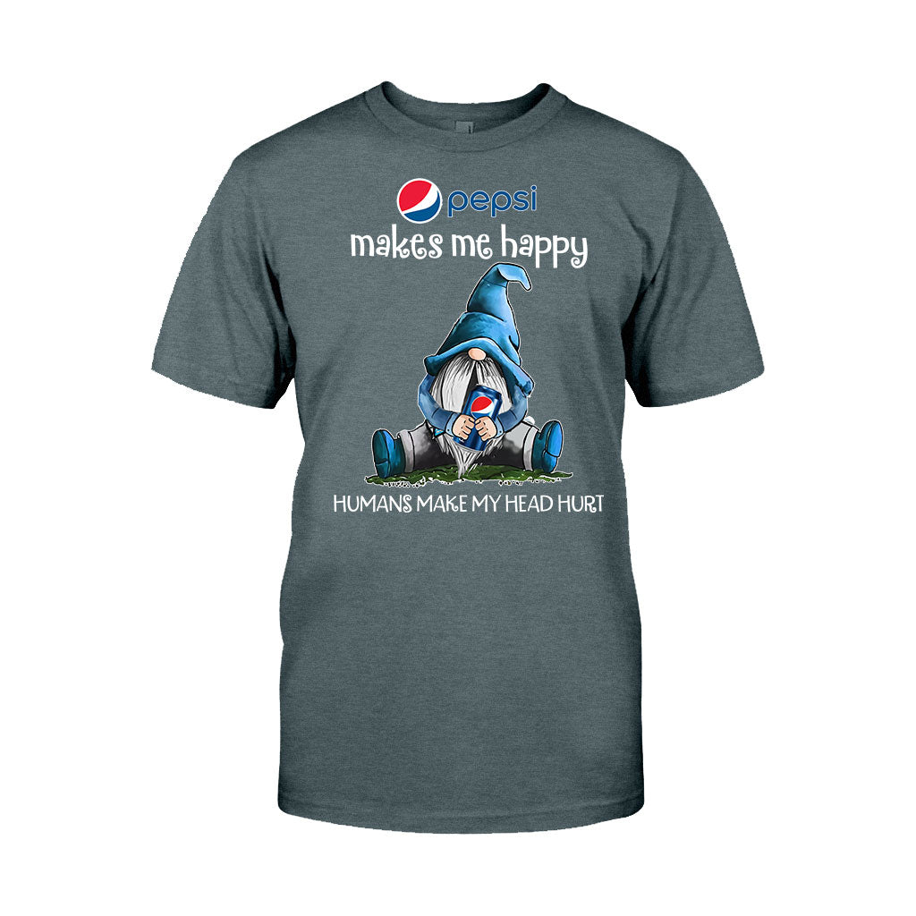 Humans Make My Head Blue Soft Drink T-shirt and Hoodie