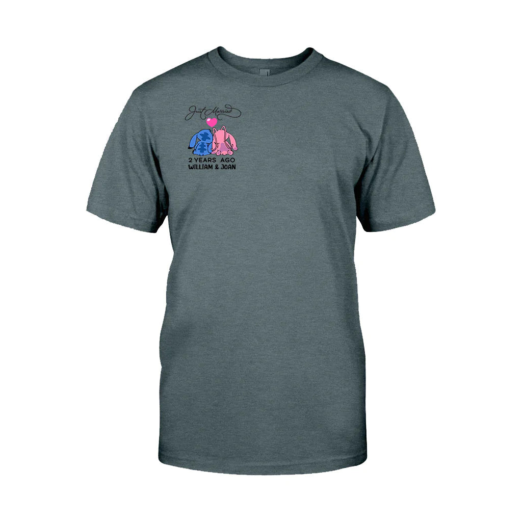 Just Married Some Years Ago - Personalized Couple Ohana T-shirt and Hoodie