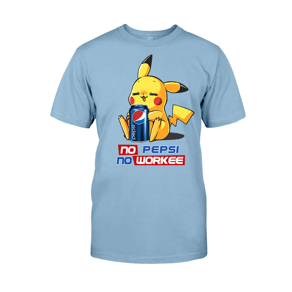 No Workee Blue Soft Drink T-shirt and Hoodie