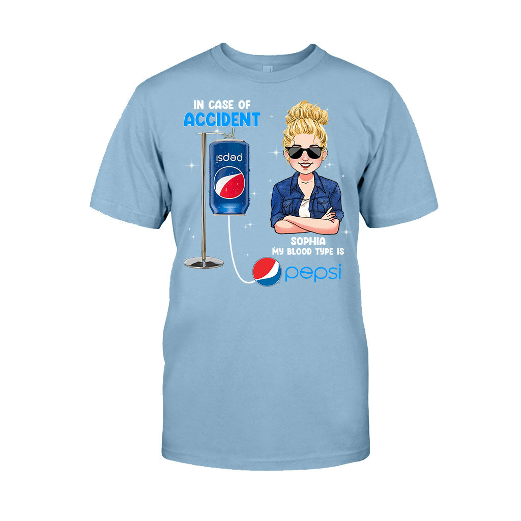 My Blood Type - Personalized Blue Soft Drink T-shirt and Hoodie