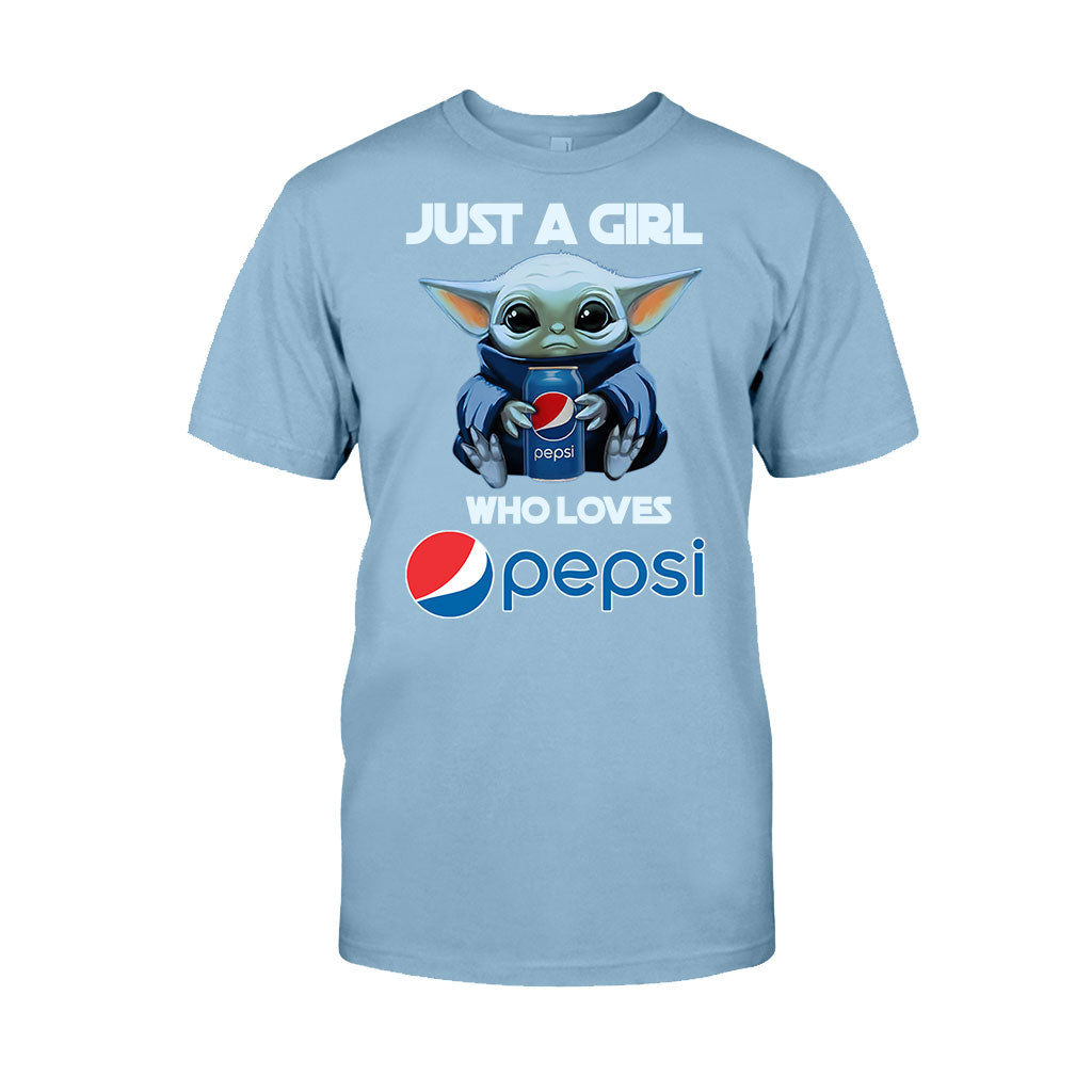 Just A Girl Who Loves - Blue Soft Drink T-shirt and Hoodie