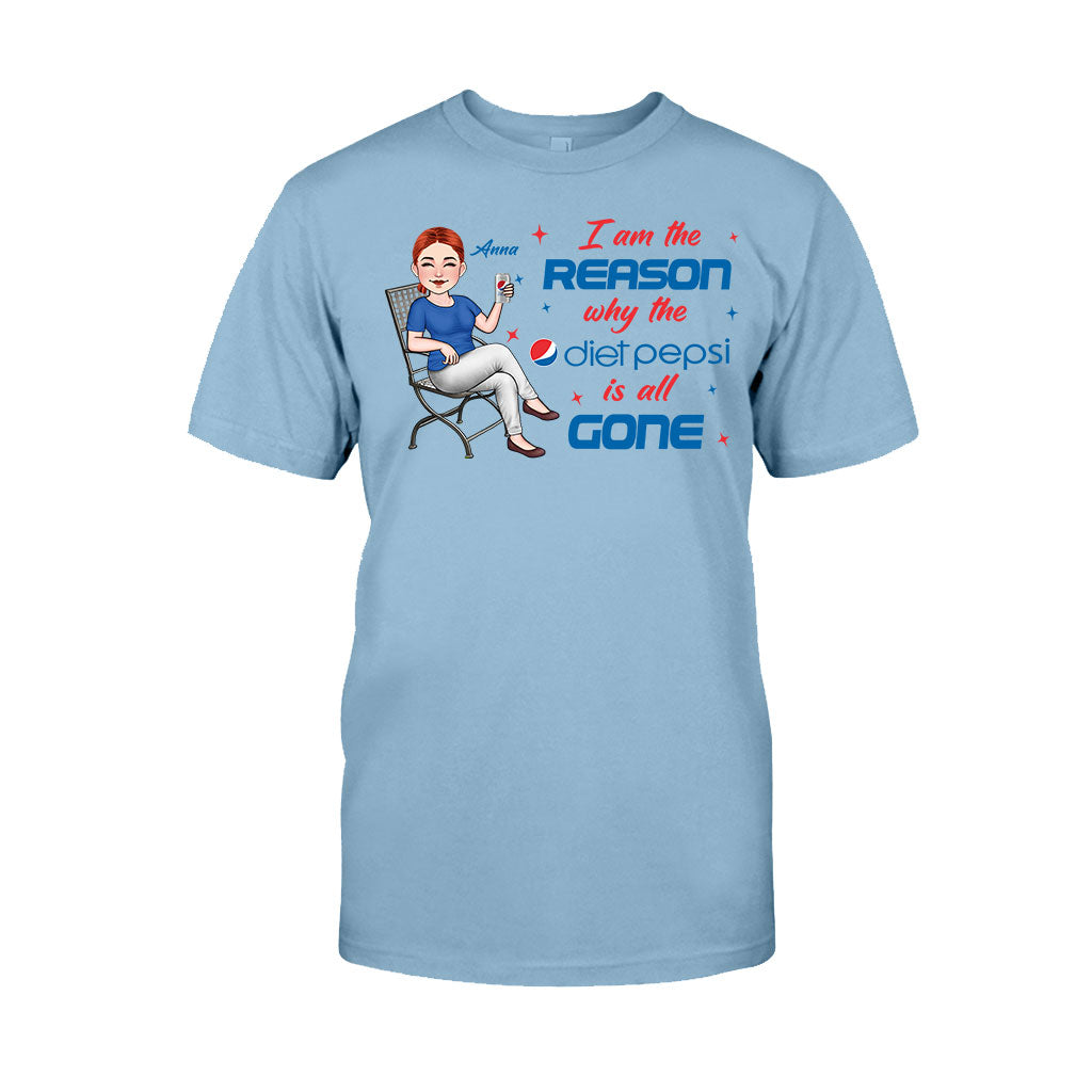I Am The Reason - Personalized Blue Soft Drink T-shirt and Hoodie