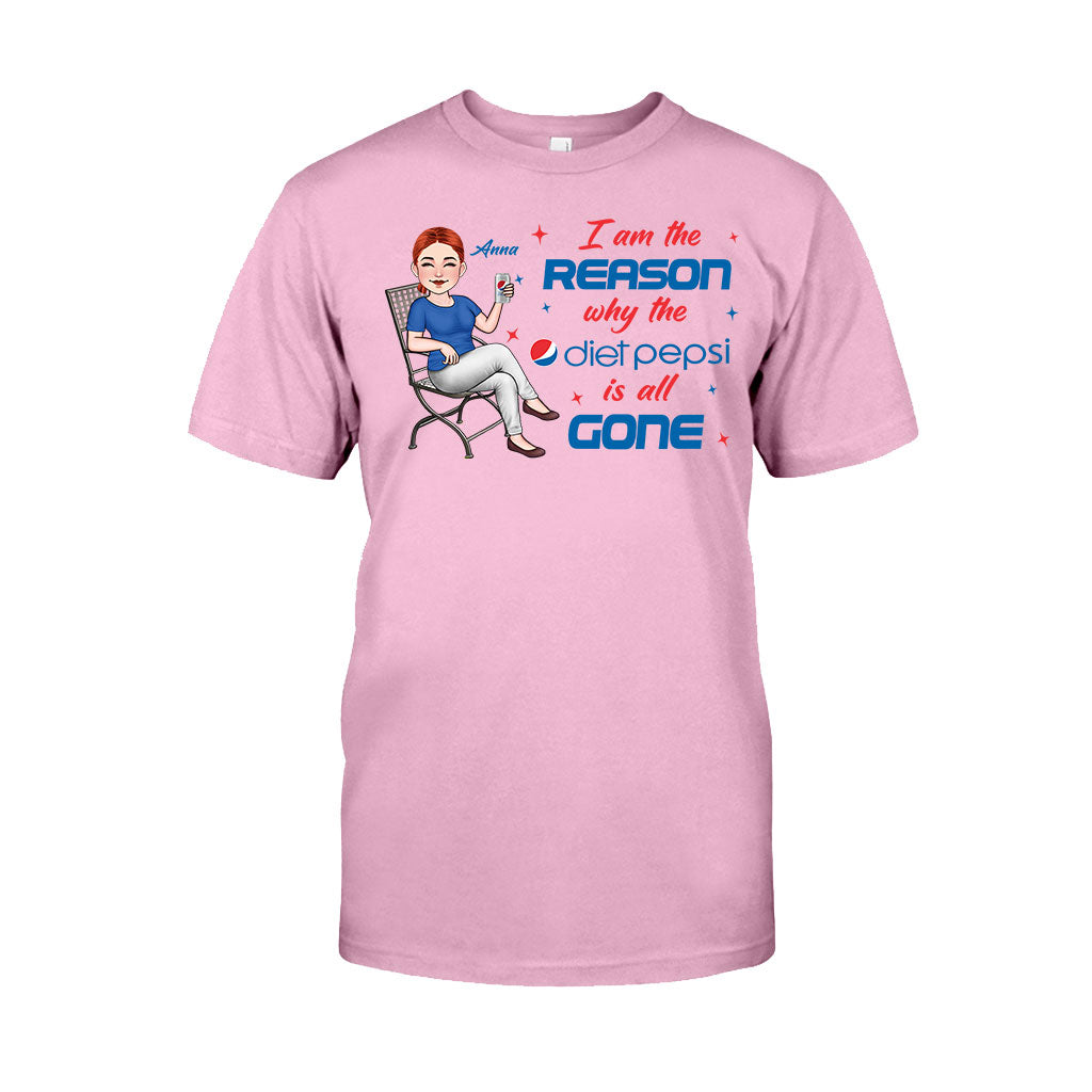 I Am The Reason - Personalized Blue Soft Drink T-shirt and Hoodie