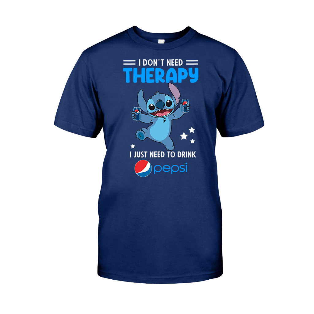 I Don't Need Therapy - Personalized Blue Soft Drink T-shirt and Hoodie