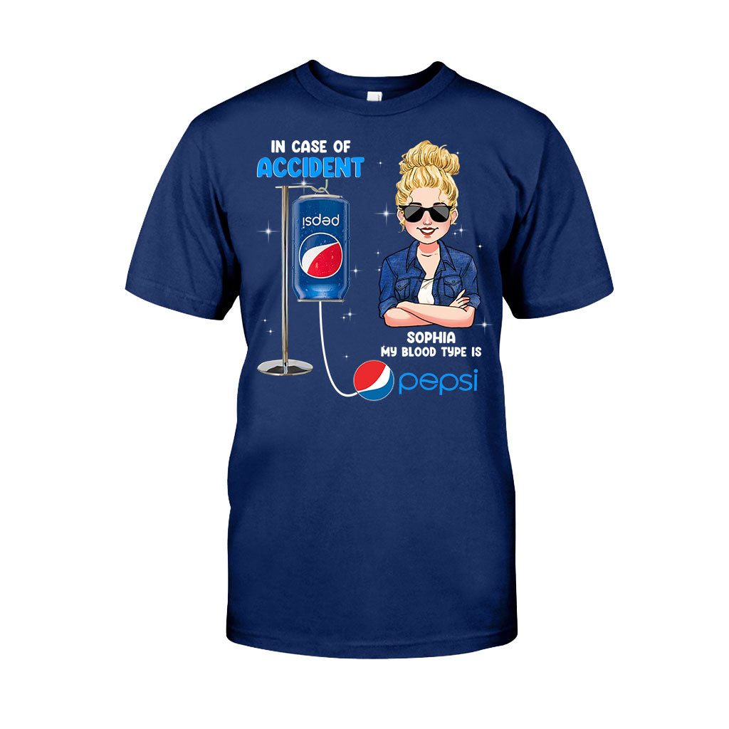 My Blood Type - Personalized Blue Soft Drink T-shirt and Hoodie