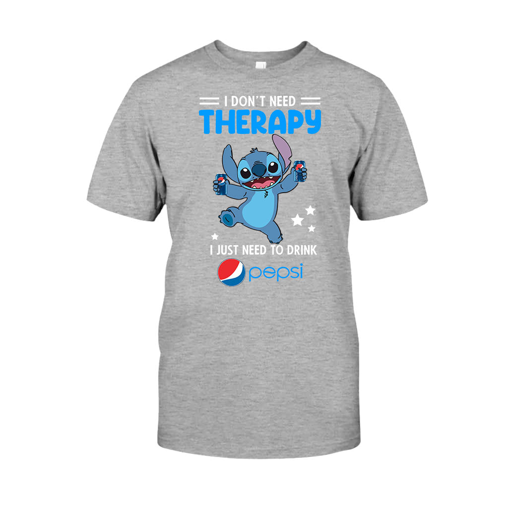 I Don't Need Therapy - Personalized Blue Soft Drink T-shirt and Hoodie