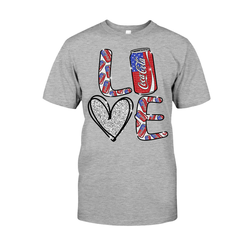 Love Summer Patriotic Carbonated Drink T-shirt and Hoodie