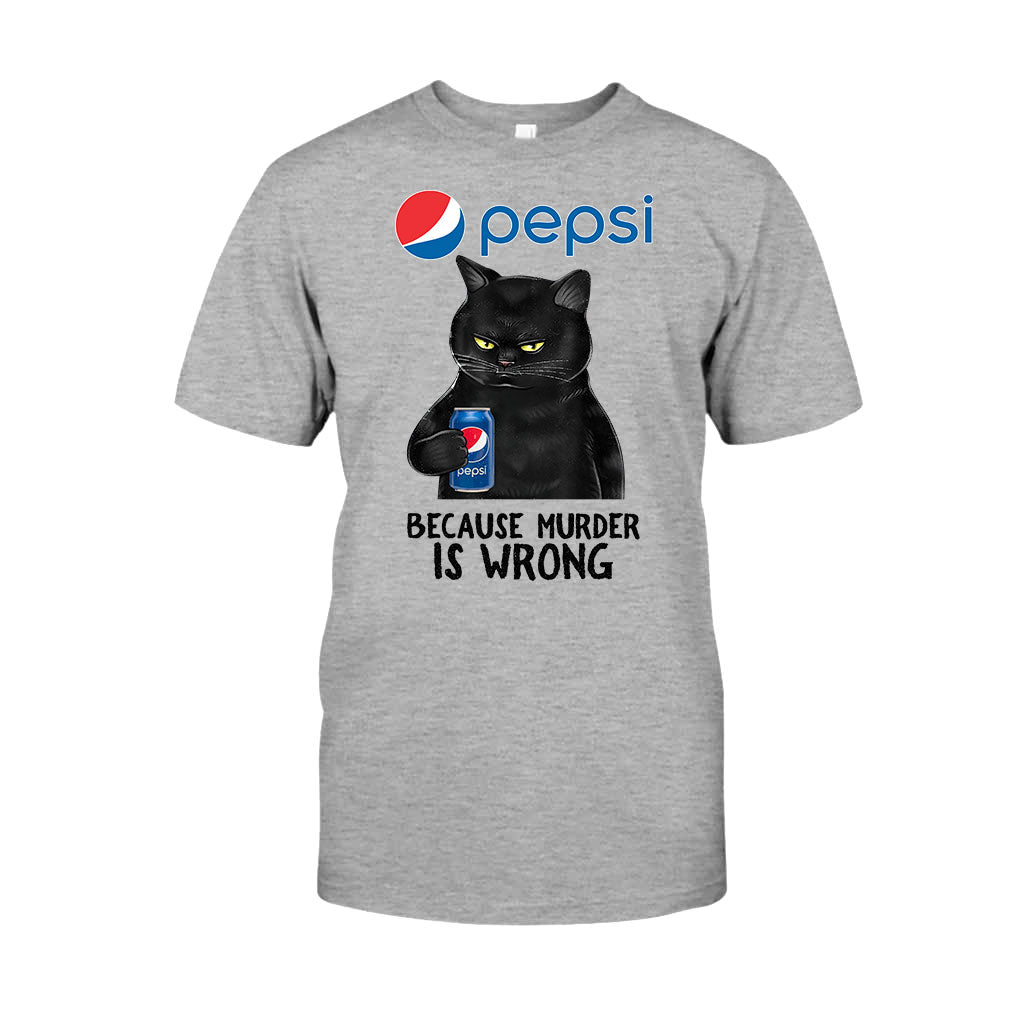 Because Murder Is Wrong - Personalized Blue Soft Drink T-shirt and Hoodie