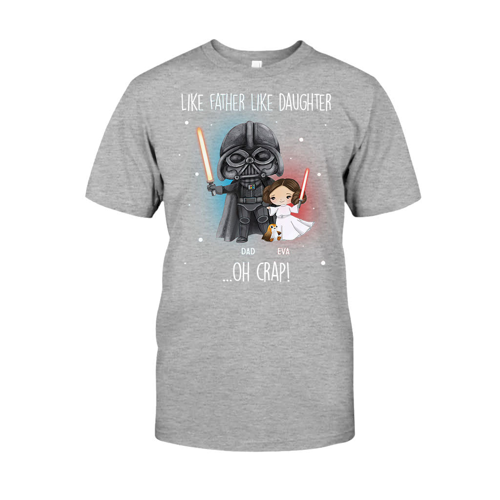 Like Father Like Daughter - Personalized The Force T-shirt and Hoodie