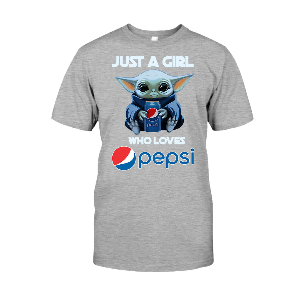 Just A Girl Who Loves - Blue Soft Drink T-shirt and Hoodie