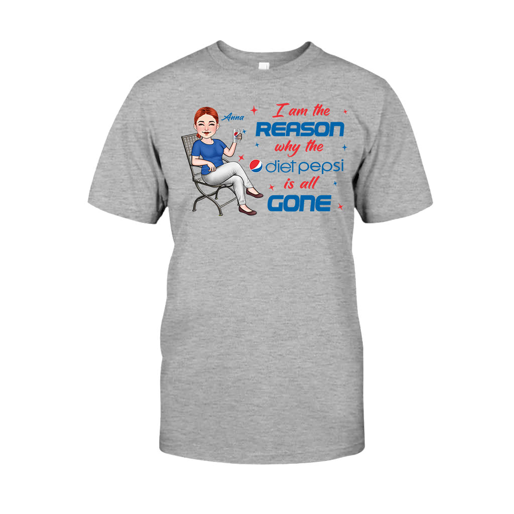 I Am The Reason - Personalized Blue Soft Drink T-shirt and Hoodie