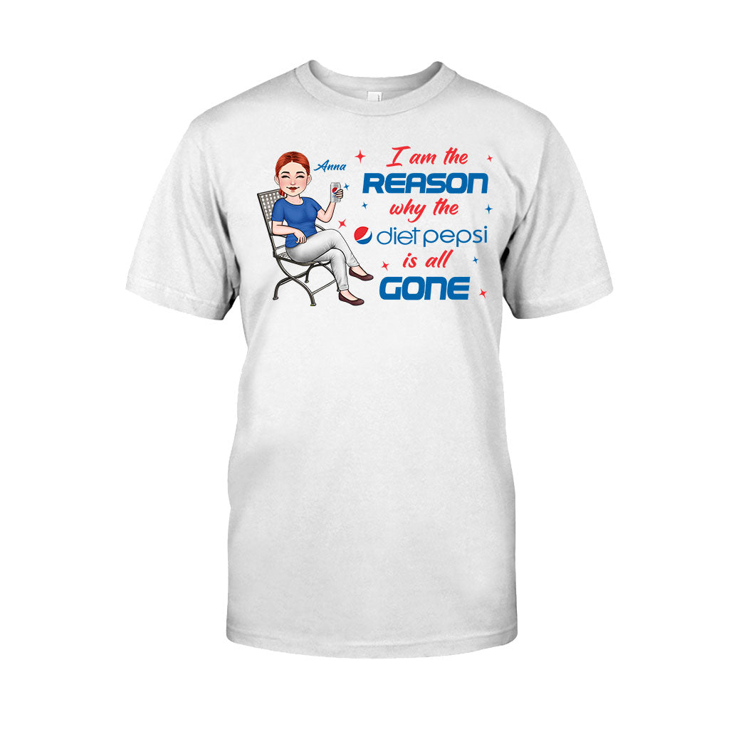 I Am The Reason - Personalized Blue Soft Drink T-shirt and Hoodie