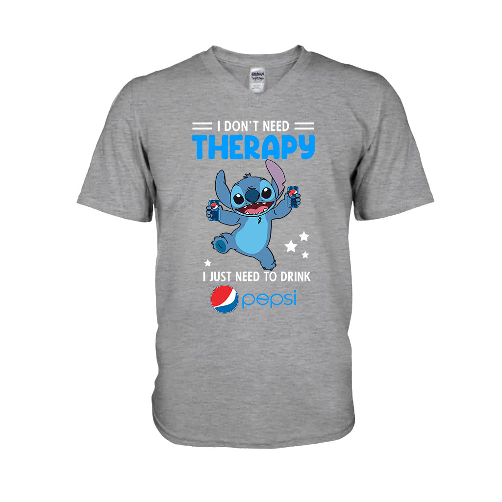 I Don't Need Therapy - Personalized Blue Soft Drink T-shirt and Hoodie