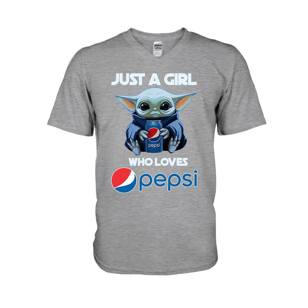 Just A Girl Who Loves - Blue Soft Drink T-shirt and Hoodie