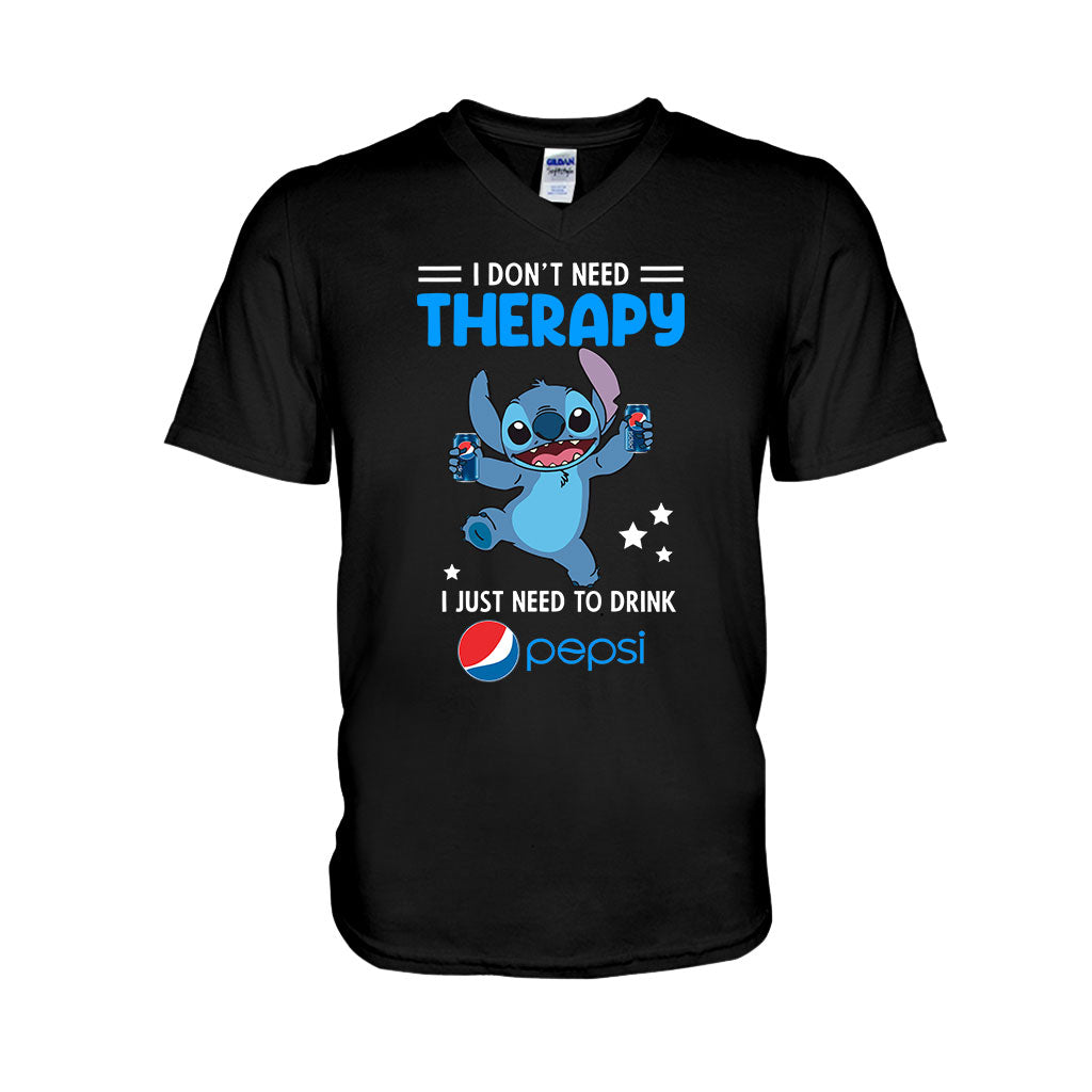 I Don't Need Therapy - Personalized Blue Soft Drink T-shirt and Hoodie