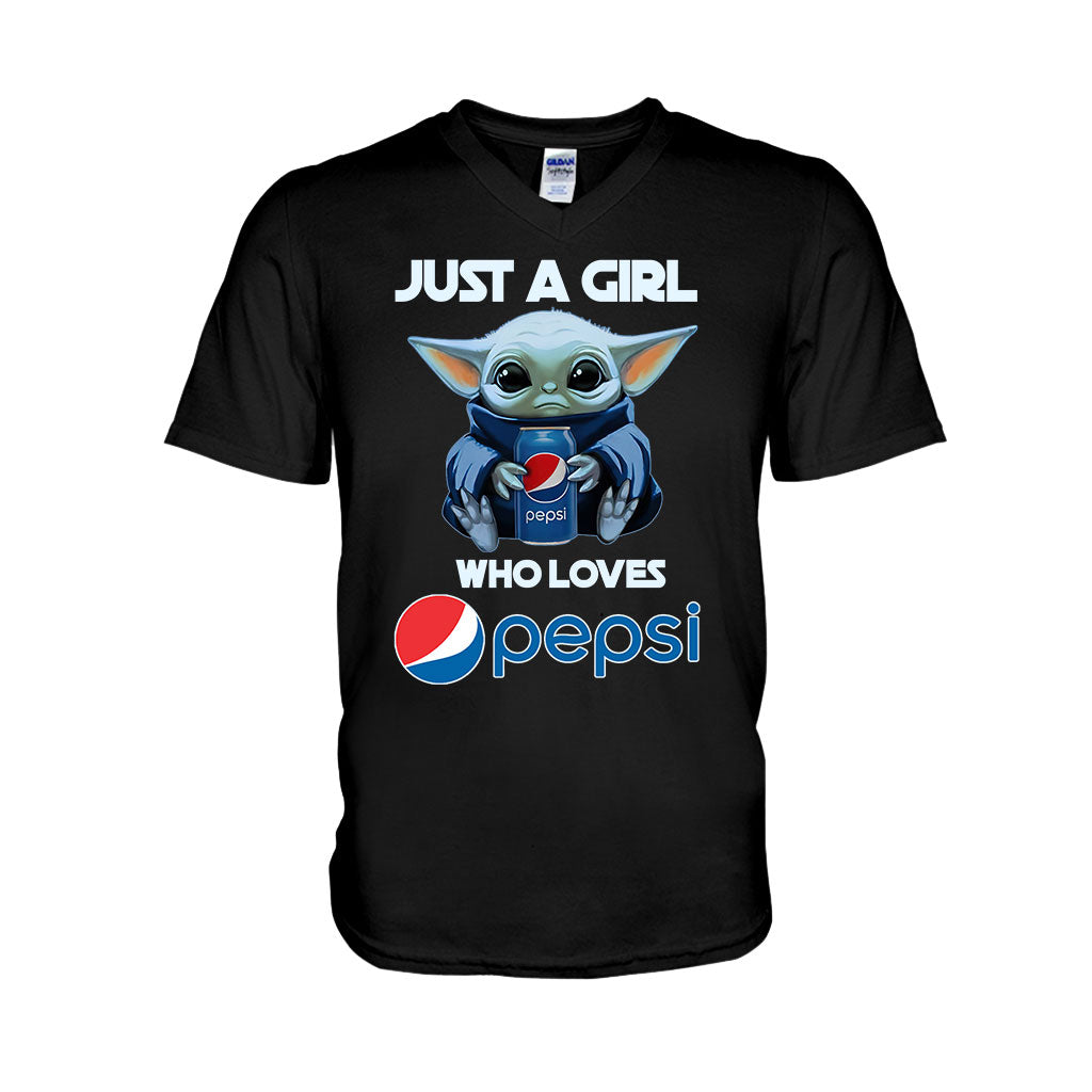 Just A Girl Who Loves - Blue Soft Drink T-shirt and Hoodie