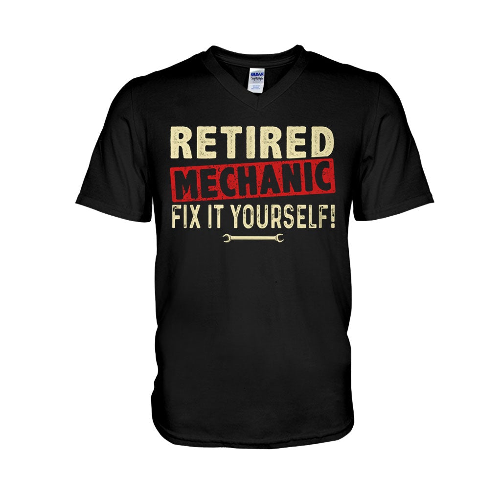 Retired Mechanic T-shirt And Hoodie 062021