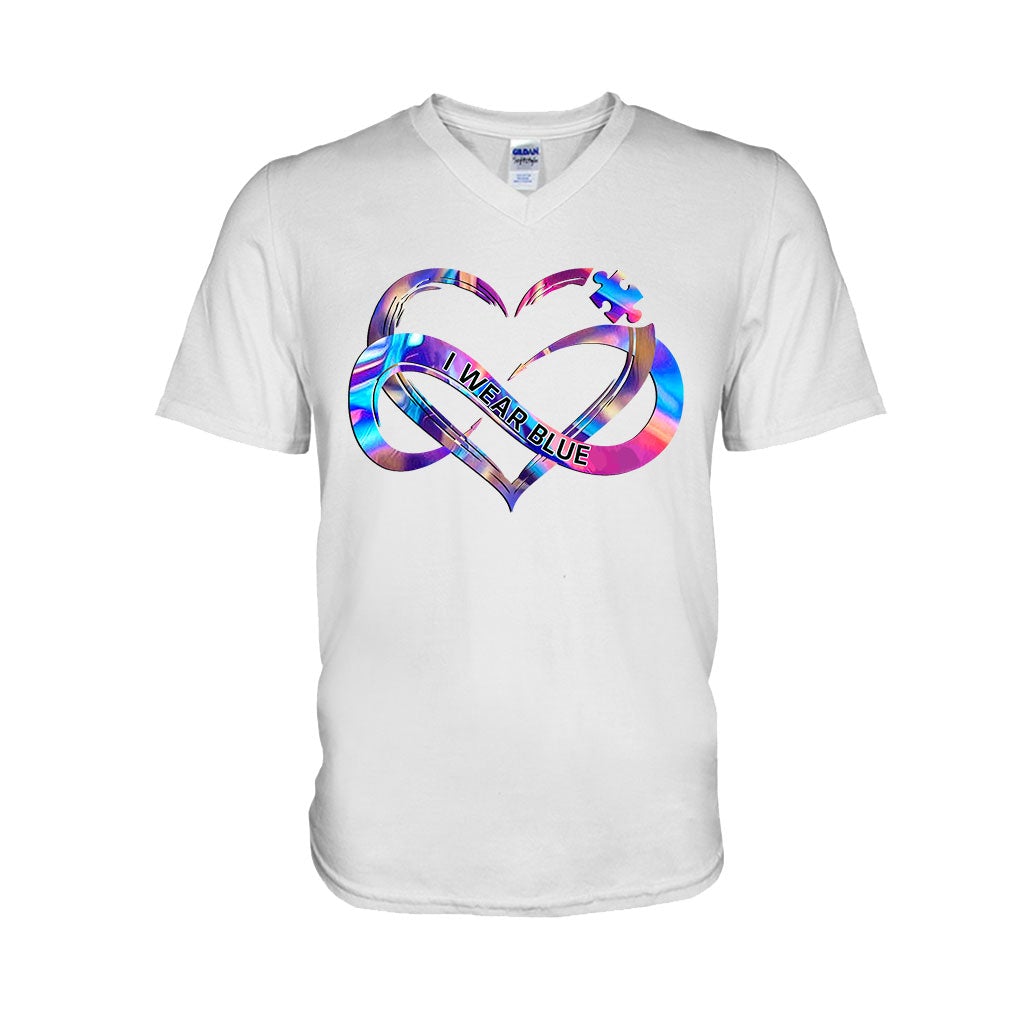 I Wear Blue - Autism Awareness Personalized T-shirt And Hoodie