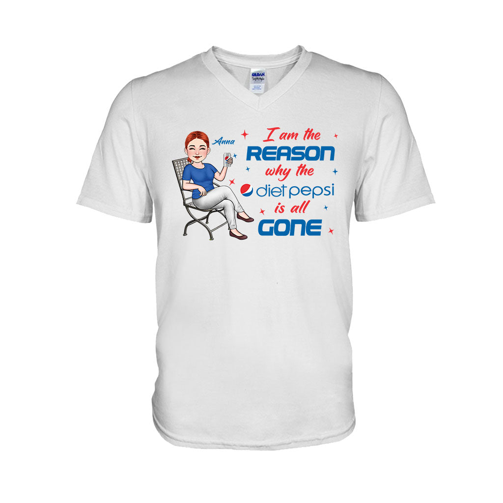 I Am The Reason - Personalized Blue Soft Drink T-shirt and Hoodie