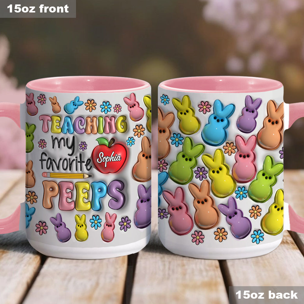 Teaching My Favorite Bunnies - Personalized Teacher Accent Mug