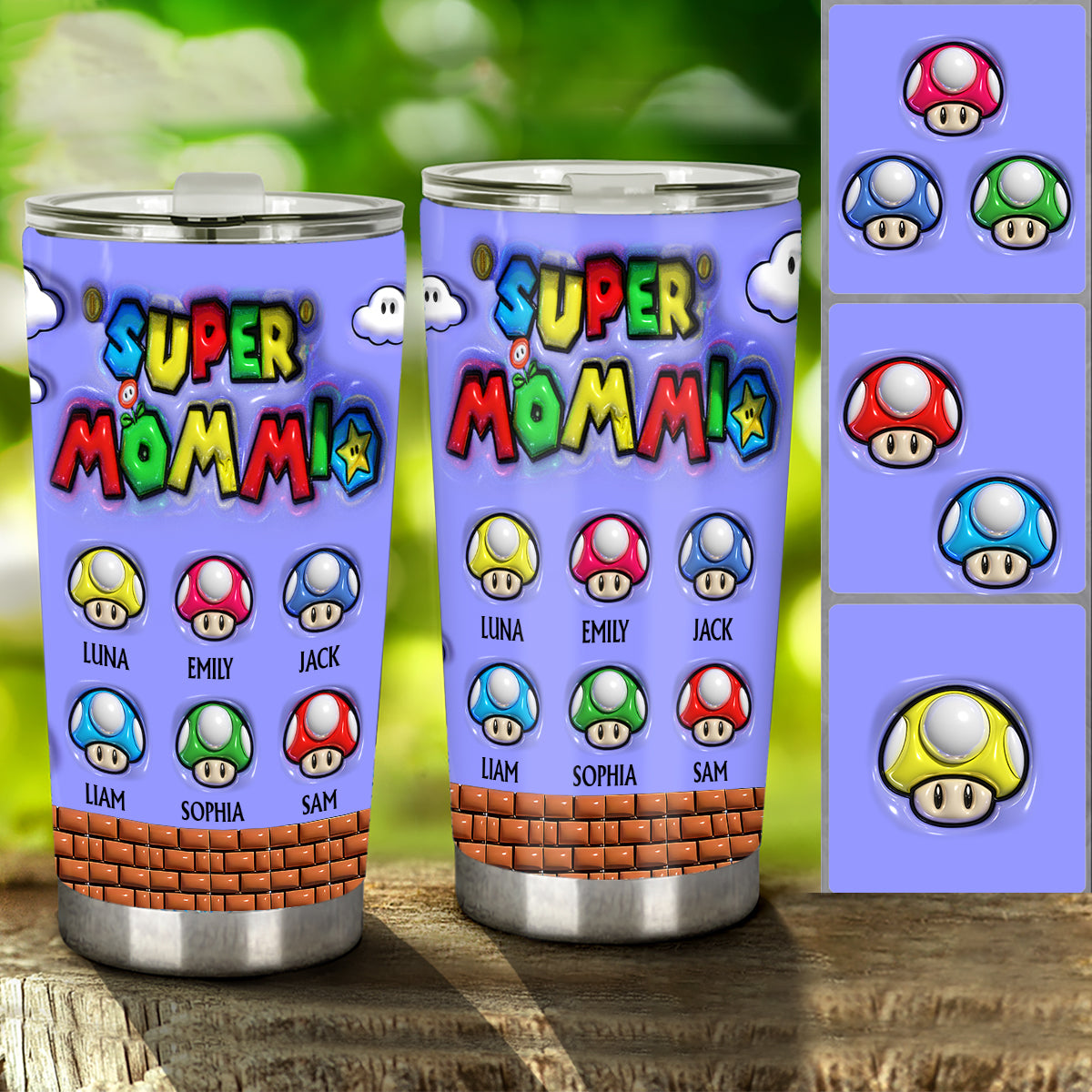 Super Mommio - Personalized Super Plumber Tumbler
