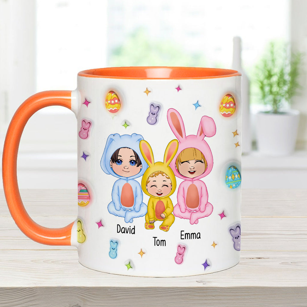 Grandma Of These Bunnies - Personalized Grandma Accent Mug