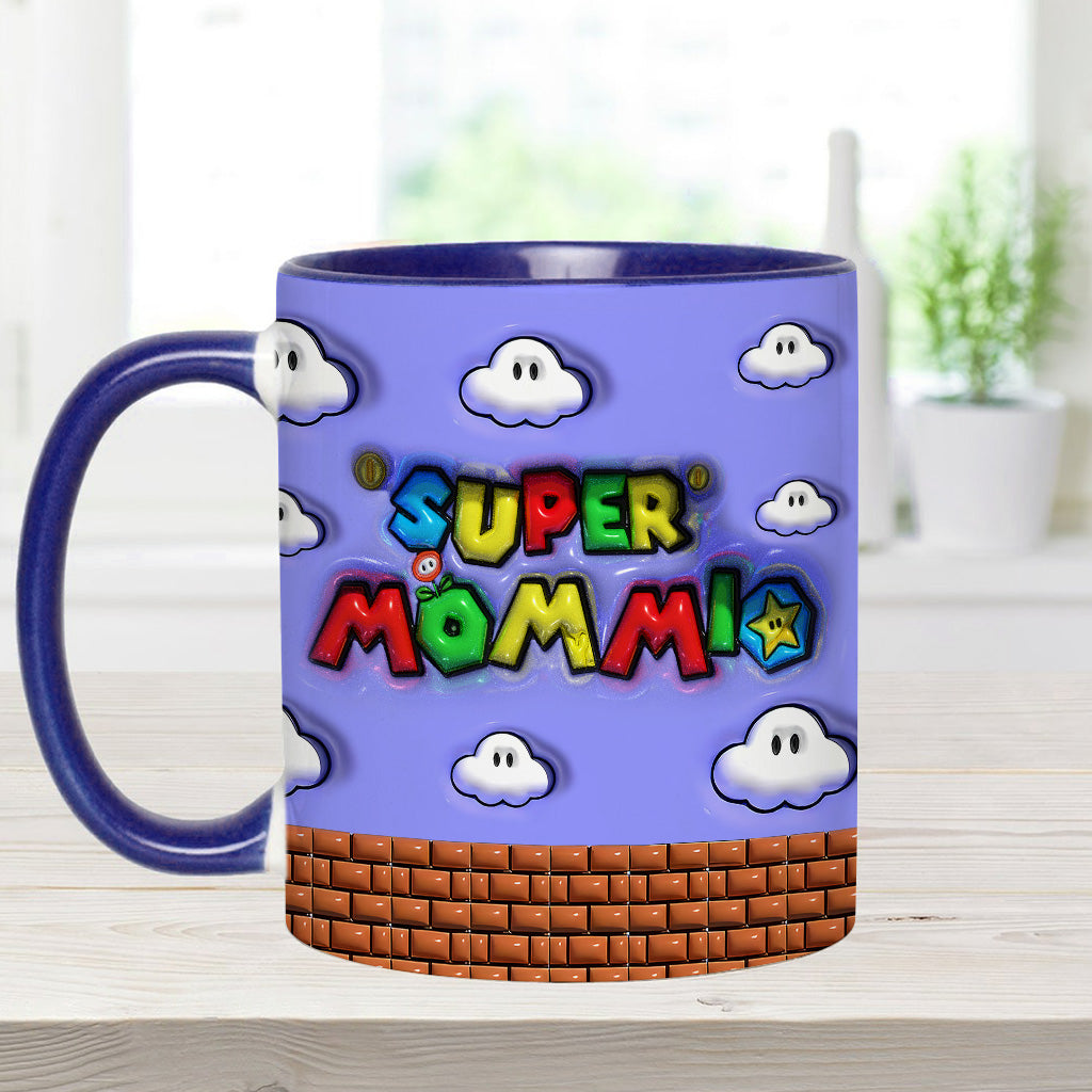 Super Mommio - Personalized Super Plumber Accent Mug