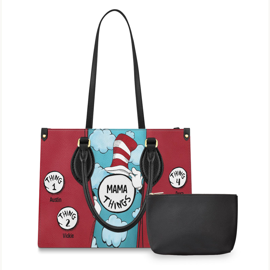 Mama Things - Personalized Mother Leather Handbag