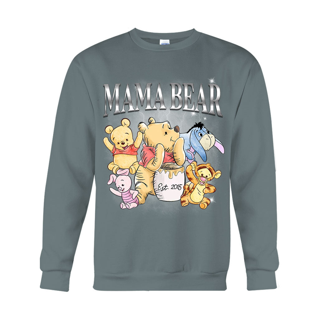 Mama Bear Bootleg Rap - Personalized Mother T-shirt And Hoodie