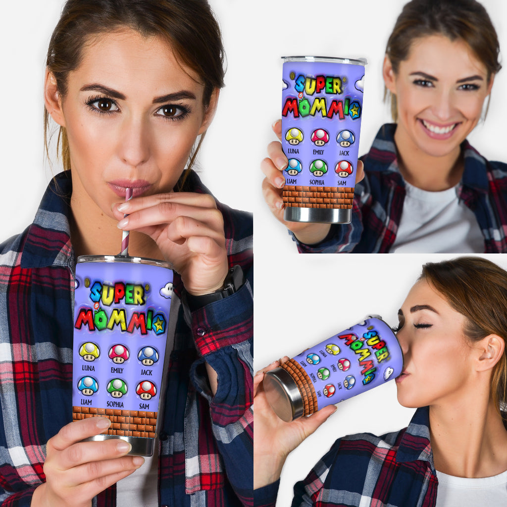 Super Mommio - Personalized Super Plumber Tumbler