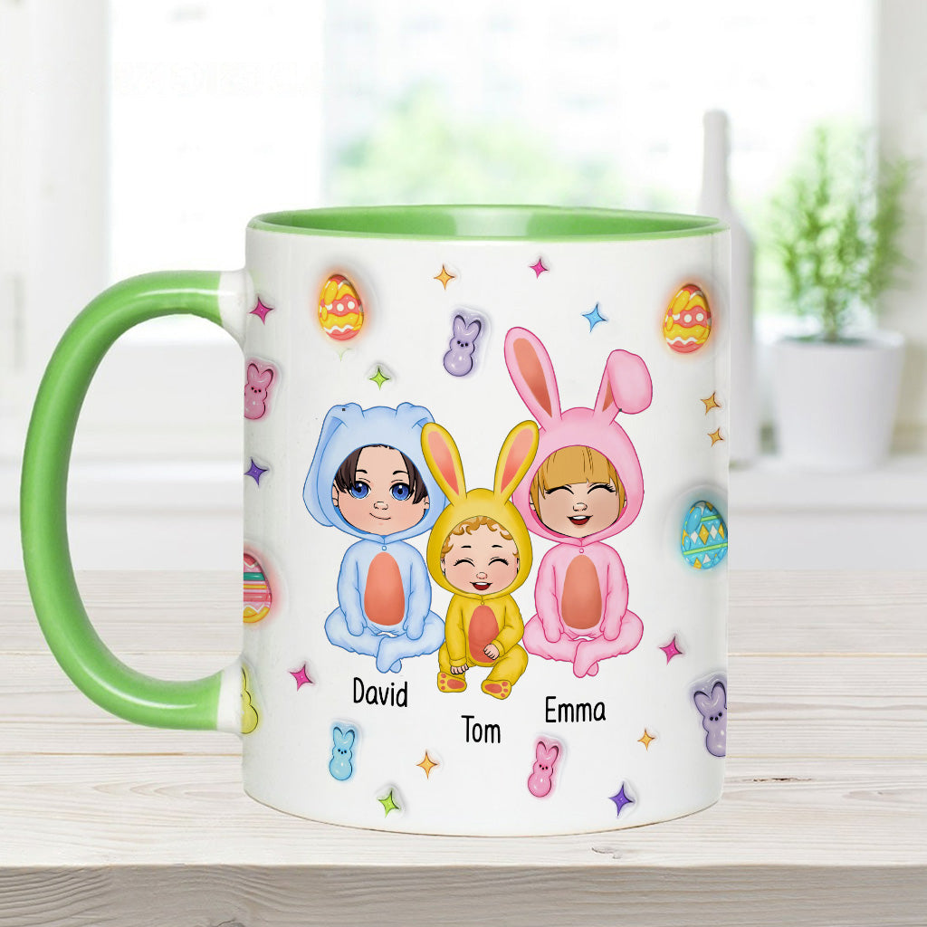 Grandma Of These Bunnies - Personalized Grandma Accent Mug