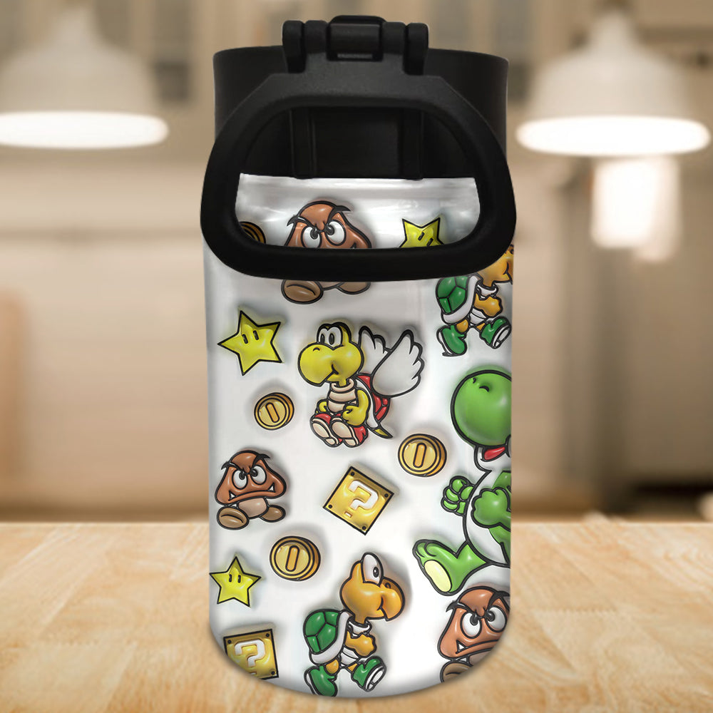 Super Mario - Personalized Super Plumber Kids Water Bottle