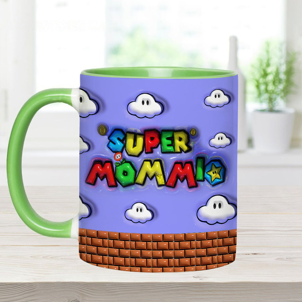Super Mommio - Personalized Super Plumber Accent Mug