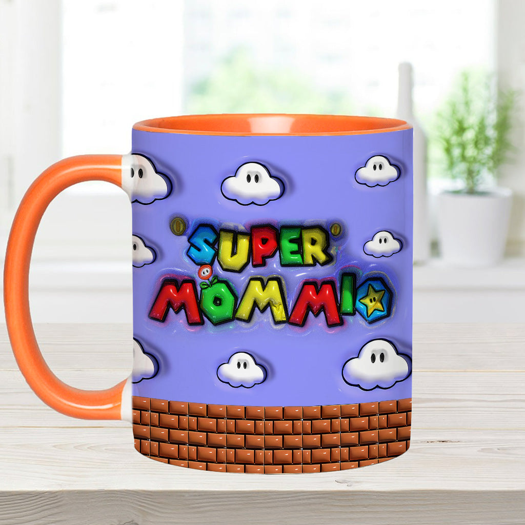 Super Mommio - Personalized Super Plumber Accent Mug
