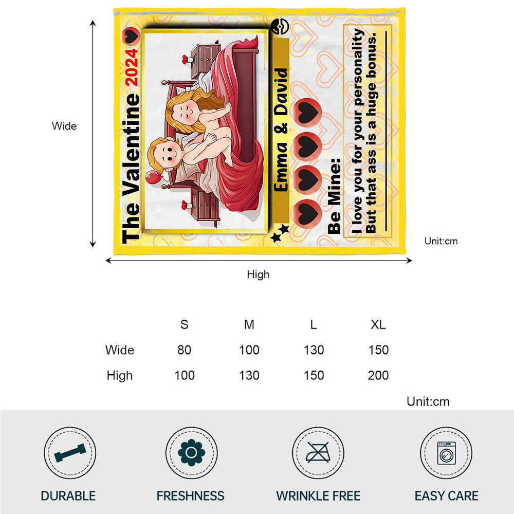 I Choose You - Personalized Couple Blanket